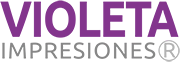 logo violeta impresiones